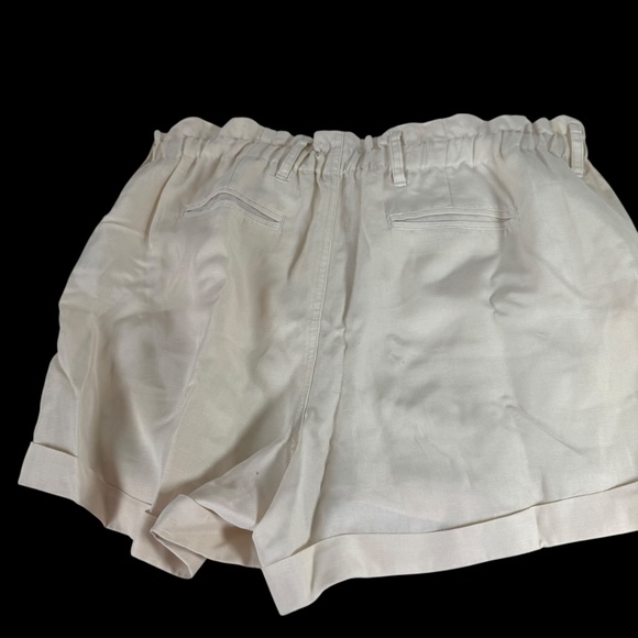 Rails Monte Oat Linen Blend Pull On Cuffed High Waist Shorts Sz L - Picture 3 of 9